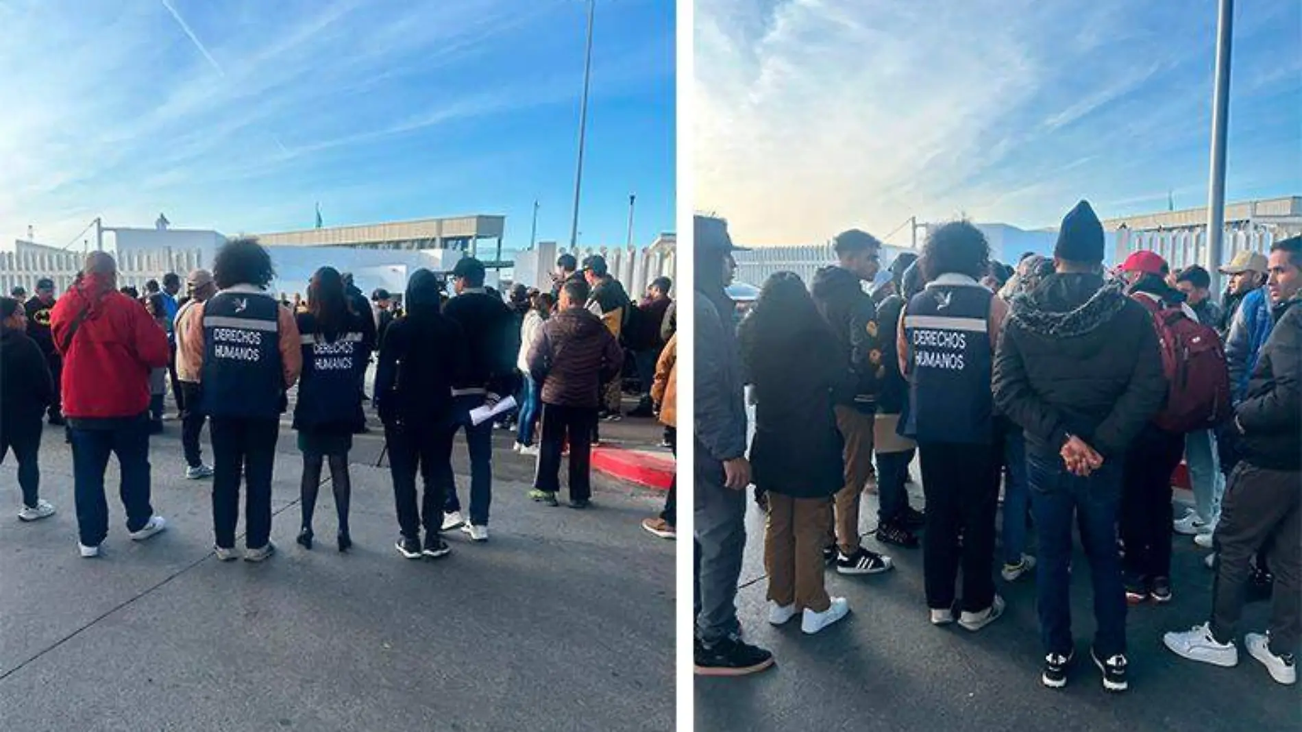 CEDHBC supervisa la situación en la garita Tijuana-San Diego