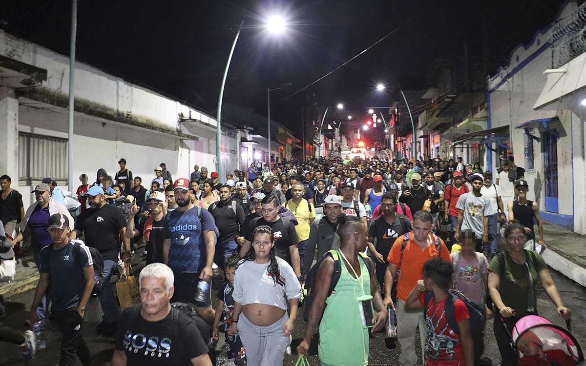 Chiapas: Nueva caravana migrante sale hacia EU a una semana de la toma de posesión de Trump