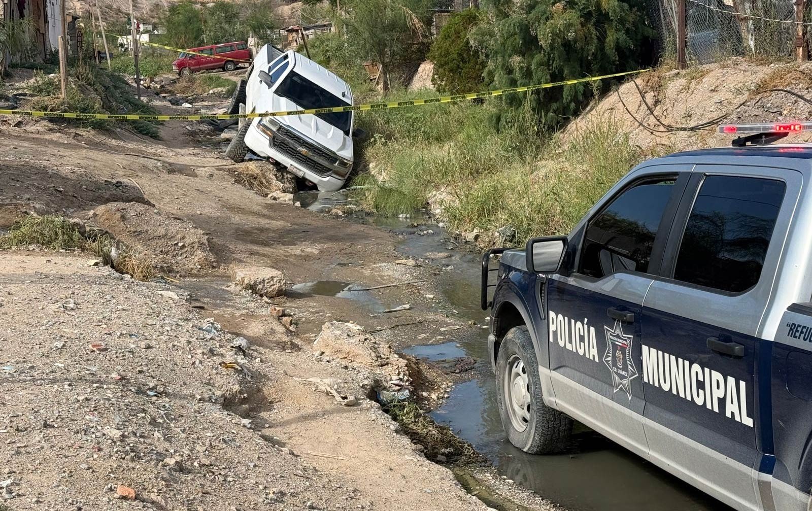 Localizan camioneta robada en masacre de Rancho Anapra